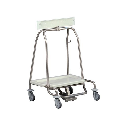 Abfallwagen - MS43 - Hammerlit - Edelstahl / 1 Sack / mobil