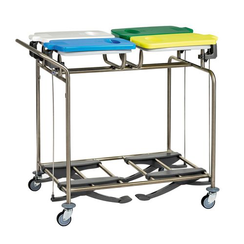 Sackhalterwagen für dreckige Wäsche - W494 - Hammerlit - für Kliniken / Transport / 4 Säcke