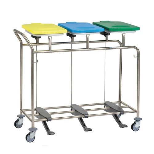 Medizinischer Sackhalterwagen - W395 - Hammerlit - Transport / mit Fußbedienung / 3 Säcke