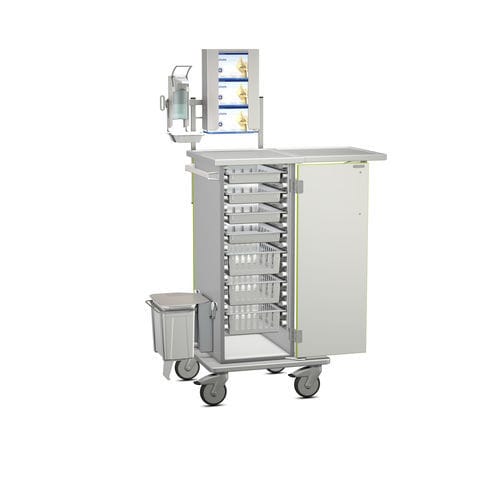 Medizinischer Wagen - Modell 3 - Hammerlit - für Medikamente / Lager / Edelstahl