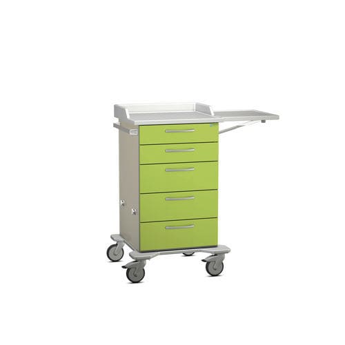 Servicewagen - K42 - Modell 21 - Hammerlit - mit Platte / 5 Schubladen / zusammenklappbar