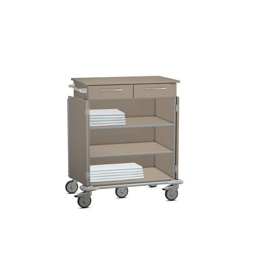 Wäscherei-Sackhalterwagen - K42 - Modell 26 - Hammerlit - für saubere Wäsche / für Kliniken / mit Schublade