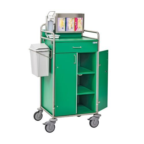 Sackhalterwagen für saubere Wäsche - EWPU410AGS20 - Hammerlit - für dreckige Wäsche / medizinisch / mit Regal