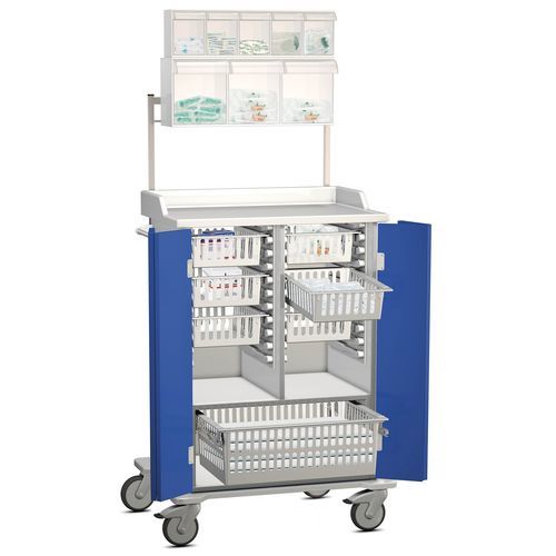 2-türig-Wagen - K42 - Modell 27 - Hammerlit - Behältern / mit Regal / modular