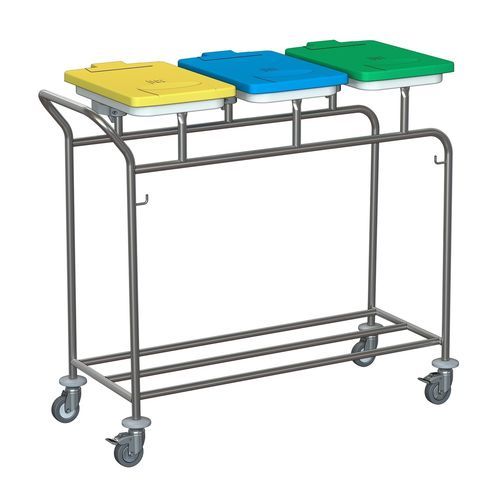 Sackhalterwagen für dreckige Wäsche - W395 - Hammerlit - Wäscherei / mit Griff / 3 Säcke