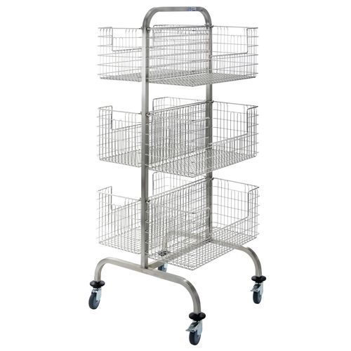 Wagen für sterile Materialien - HKW6 - Hammerlit - Edelstahl / 2 Seiten / mobil