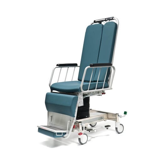 Hydraulischer Behandlungsstuhl - VIC - Hausted Patient Handling Systems - dreiteilig / mit Fußstütze / mit Fußstütze