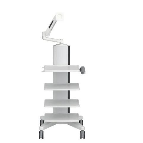 Medizinischer Wagen - „Arztpraxis“ - HEBUmedical   - für Endoskopie / für Monitor / Aluminium