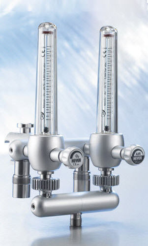 Gasmischer zur Patientenbeatmung - 675-0100 - Heyer Aerotech   - Sauerstoff / Luft / mit doppeltem Flowmeter