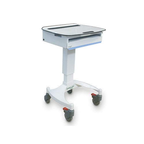 Medizinisch Computer-Arbeitsplatz - HM.2070 - Hospimetal - für Laptop Computer / höhenverstellbar / auf Rollen