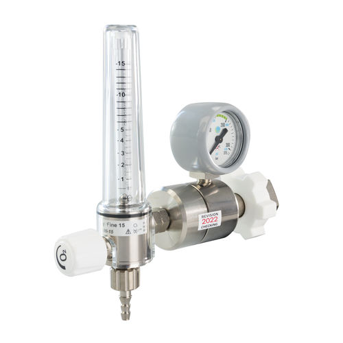 Sauerstoff-Druckminderer - AEROway® HDM00-1.5 - HUM - Gesellschaft für Homecare und Medizintechnik - medizinisch / eingebaut / Inline
