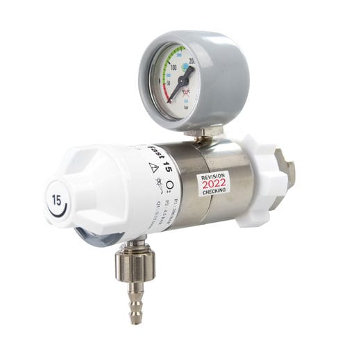 Sauerstoff-Druckminderer - AEROway® - Fast HDM01-1 - HUM - Gesellschaft für Homecare und Medizintechnik - eingebaut / einstellbar / Hochdruck