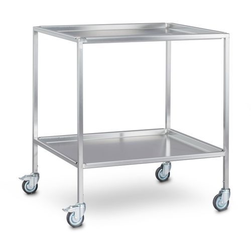Chirurgischer Wagen - 7500204 - Hupfer Metallwerke GmbH & Co. KG - für Instrumente / Edelstahl / mobil