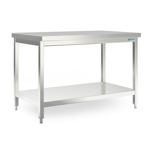 Arbeitstisch - 7504586 - Hupfer Metallwerke GmbH & Co. KG - rechteckig / höhenverstellbar / Edelstahl