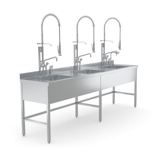 Medizinisch Spüle - 7505826 - Hupfer Metallwerke GmbH & Co. KG - 3 Stationen