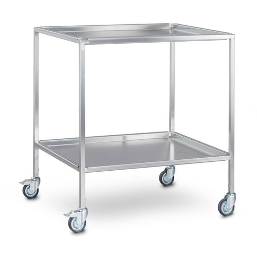 Chirurgischer Wagen - 7500205 - Hupfer Metallwerke GmbH & Co. KG - für Instrumente / Edelstahl / mobil