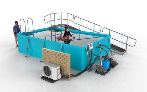 Schwimmbecken für Rehabilitation / für Veterinärmedizin - MAX series - Hydro Physio - bodenstehend