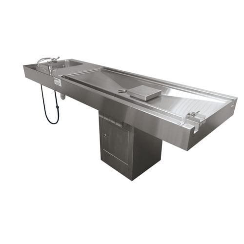 Tisch zum Sezieren - MC000672 - HYGECO - rechteckig / Edelstahl