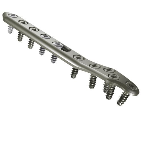 Kompressionsplatte für Fibula - FL - I.T.S.   - distal / mit Verriegelung / Metall