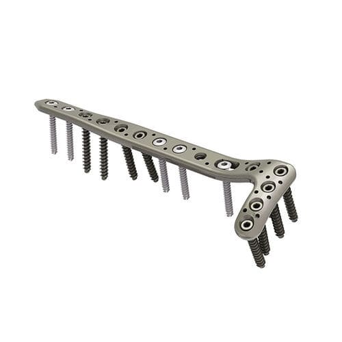 Kompressionsplatte für Tibia - DTL - I.T.S.   - distal / anterolateral / mit Verriegelung
