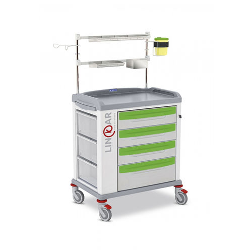 Wagen für Anästhesie - LINKAR 329531 - Malvestio - Furniture for healthcare facilities - mit Schublade / mit Regal / mit Rahmen