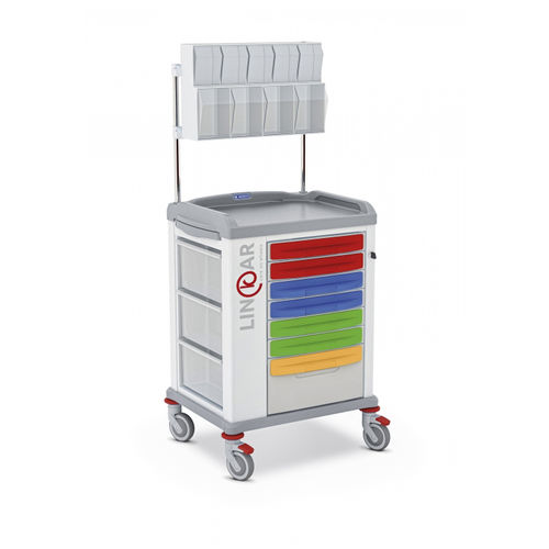Medizinischer Wagen - LINKAR 329541 - Malvestio - Furniture for healthcare facilities - Medikamente / zur Medikamentenausgabe / mit Schublade