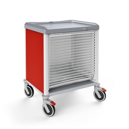 ABS-Schrank - 326505LT  - Malvestio - Furniture for healthcare facilities - orange / transparent / 1 Modul