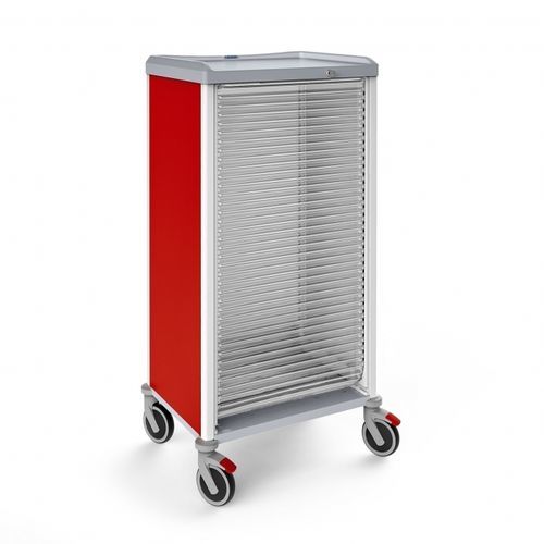 ABS-Schrank - 326575LT - Malvestio - Furniture for healthcare facilities - transparent / rot / 1 Modul