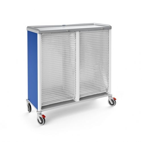 ABS-Schrank - 326585LT - Malvestio - Furniture for healthcare facilities - blau / transparent / 2 Module