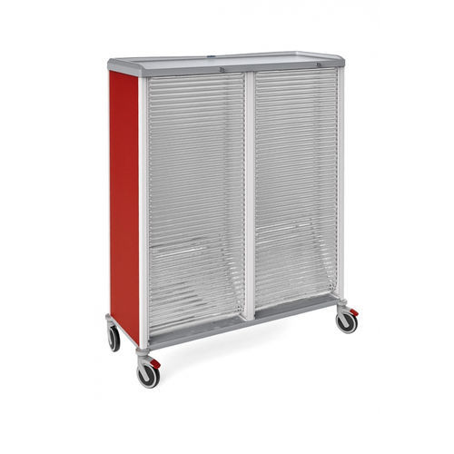 ABS-Schrank - 326800LT - Malvestio - Furniture for healthcare facilities - transparent / rot / 2 Module