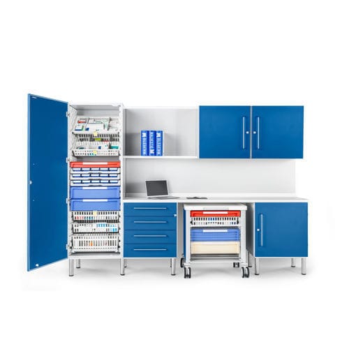 Abstellschrank - IM - Malvestio - Furniture for healthcare facilities - mit Tür / mit Regal / mit Schublade