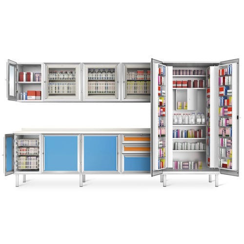 Abstellschrank - IL - Malvestio - Furniture for healthcare facilities - mit Tür / mit Regal / mit Schublade