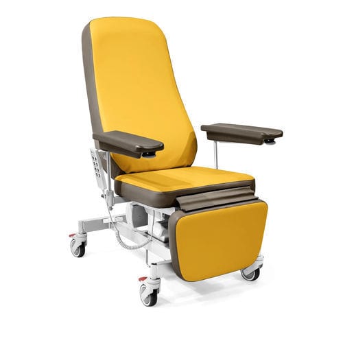 Elektrischer Behandlungsstuhl - Idea Clinic - Malvestio - Furniture for healthcare facilities - dreiteilig / Trendelenburg / mit Fußstütze