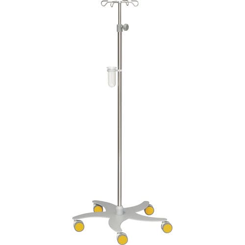Infusionsständer auf Rollen - 22321 - Inmoclinc - 4 Haken / Edelstahl