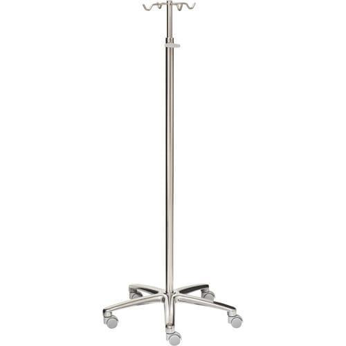 Infusionsständer auf Rollen - 22339 - Inmoclinc - 4 Haken / Edelstahl