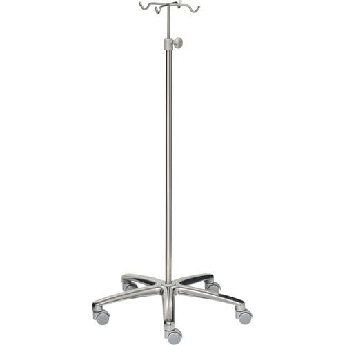 Infusionsständer auf Rollen - 22363 - Inmoclinc - 4 Haken / Edelstahl