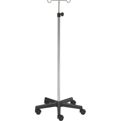 Infusionsständer auf Rollen - 22384 - Inmoclinc - 2 Haken / Edelstahl