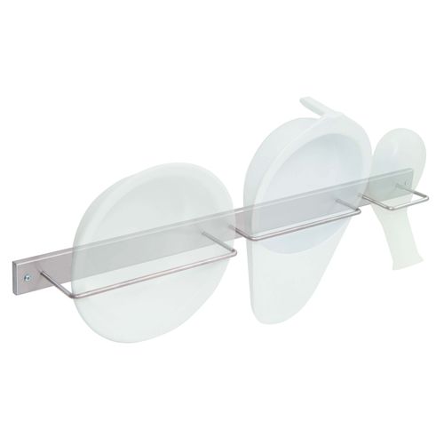 Edelstahl-Bettpfannenhalter - 13145  - Inmoclinc - wandmontiert