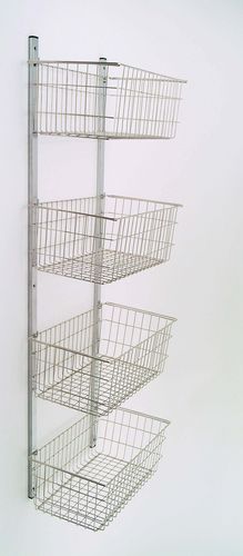 Wandmontierter Träger für Ausrüstungen - 20400 - Inmoclinc - Edelstahl / Korb
