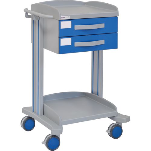 Wagen für Kliniken - 70015 - Inmoclinc - Vielzweck / 2 Schubladen / 1 Regalbrett