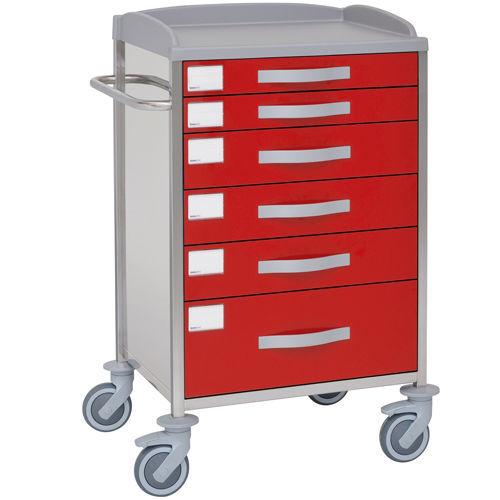 Wagen für Kliniken - 10905  - Inmoclinc - Vielzweck / Edelstahl / 6 Schubladen