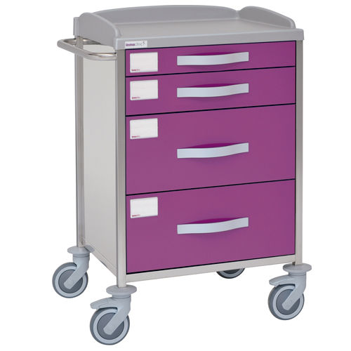 Wagen für Kliniken - 10910 - Inmoclinc - Vielzweck / Edelstahl / 4 Schubladen