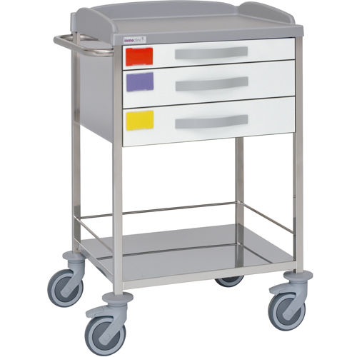 Wagen für Kliniken - 10915 - Inmoclinc - Vielzweck / Edelstahl / 3 Schubladen