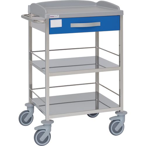 Wagen für Kliniken - 10555 - Inmoclinc - Vielzweck / Edelstahl / mit Schublade