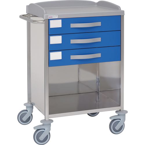 Wagen für Kliniken - 10535 - Inmoclinc - Vielzweck / Edelstahl / 3 Schubladen