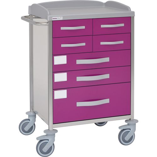 Wagen für Kliniken - 10550 - Inmoclinc - Vielzweck / Edelstahl / 7 Schubladen