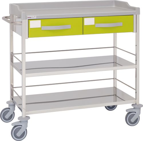 Wagen für Kliniken - 10780 - Inmoclinc - Vielzweck / Edelstahl / 2 Schubladen