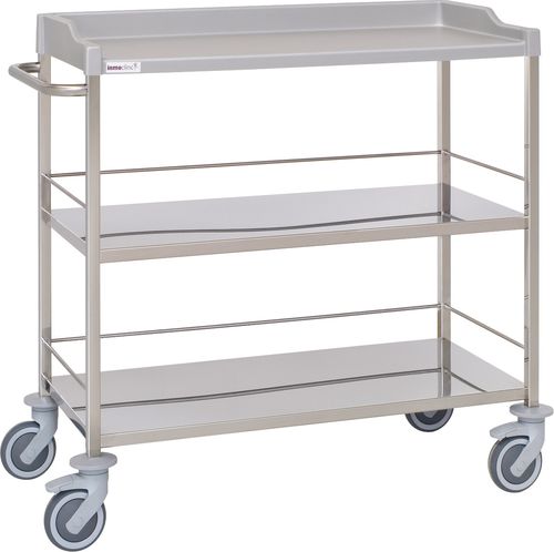 Wagen für Kliniken - 10810 - Inmoclinc - Vielzweck / Edelstahl / mit 3 Regalbrettern