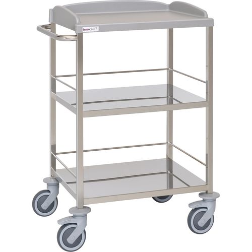 Wagen für Kliniken - 10530 - Inmoclinc - Vielzweck / Edelstahl / mit 3 Regalbrettern