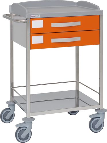 Wagen für Kliniken - 10510 - Inmoclinc - Vielzweck / Edelstahl / 2 Schubladen